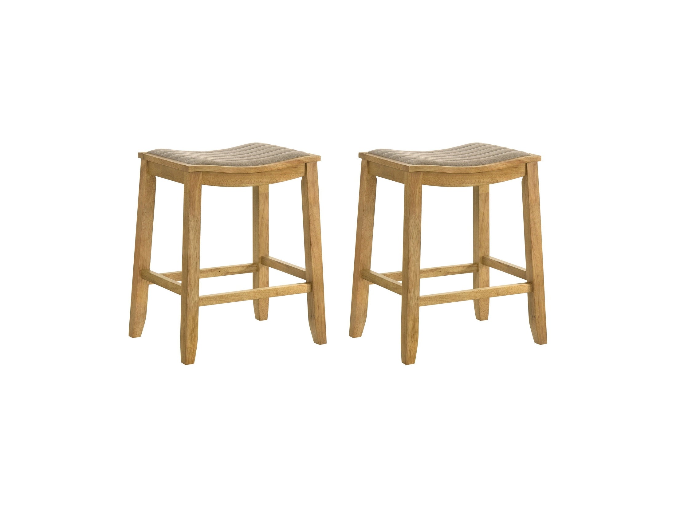 Iyani - Coastal Modern Wood Counter Height Kitchen Bar Stool