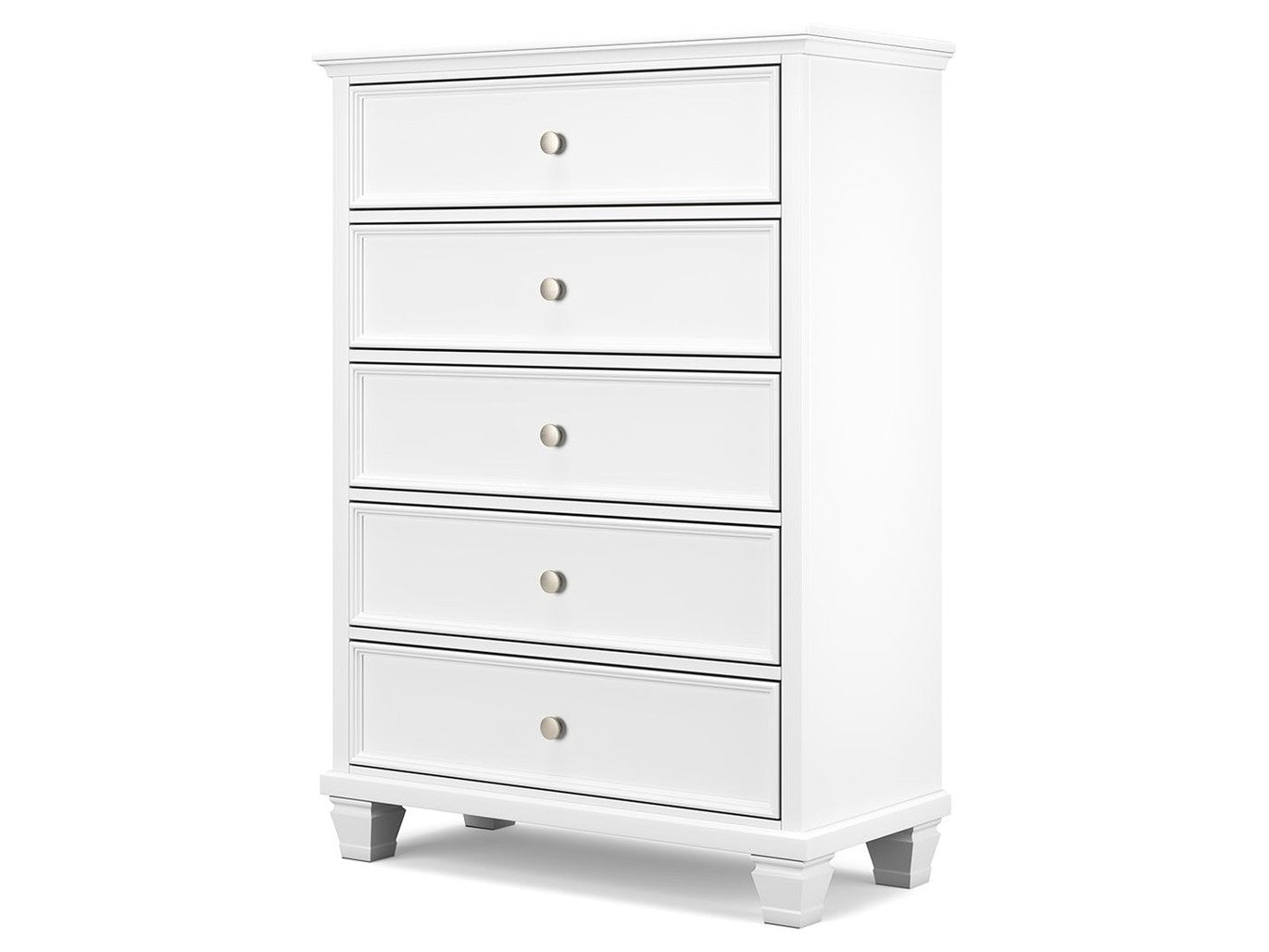 Fortman - Five Drawer Chest - White