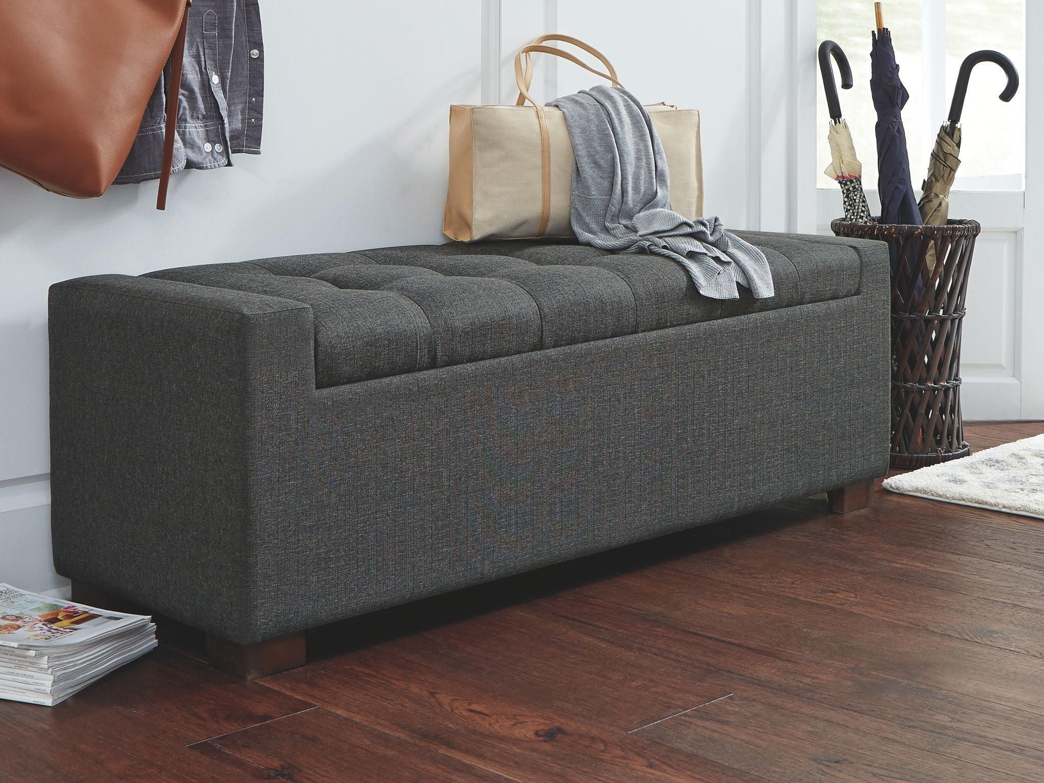 Cortwell - Storage Bench - Gray