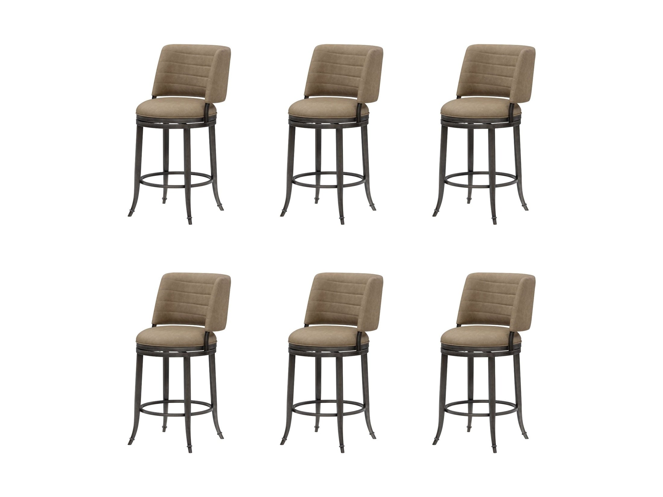 Torres - Upholstered Swivel Counter Height Barstool