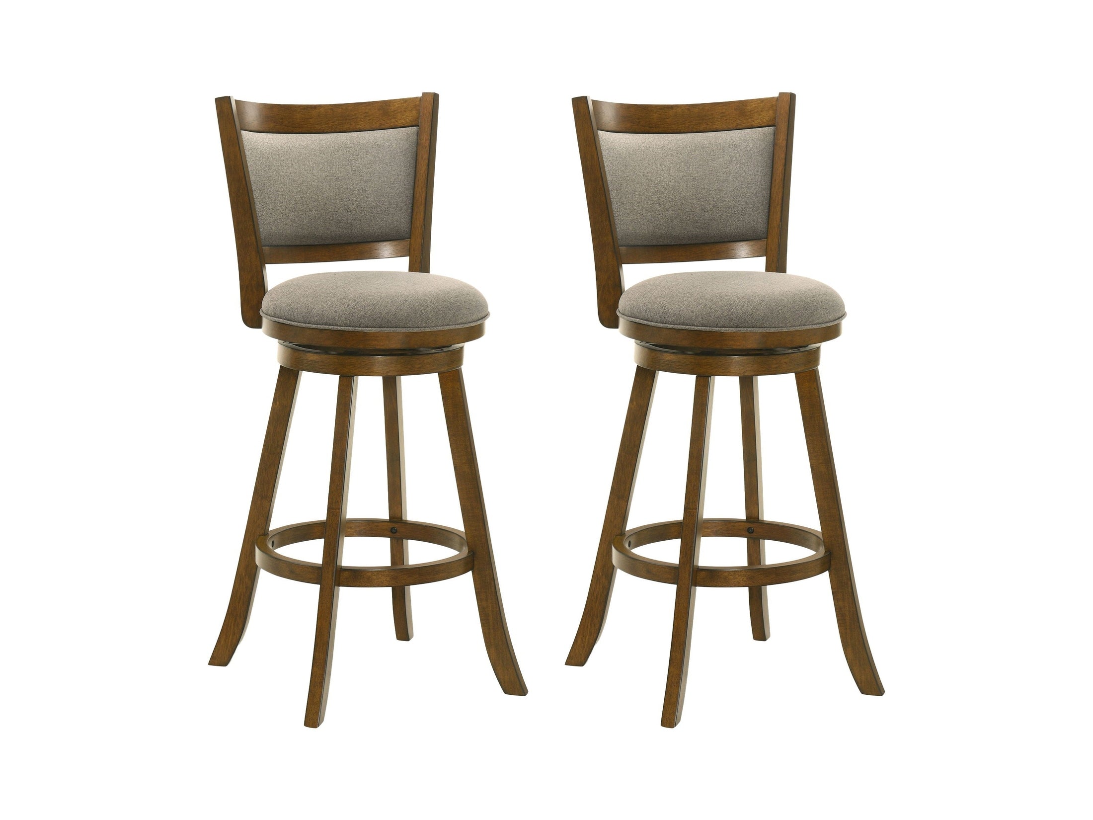 Aiden - Modern Farmhouse Swivel Wood Bar Height Kitchen Bar Stool
