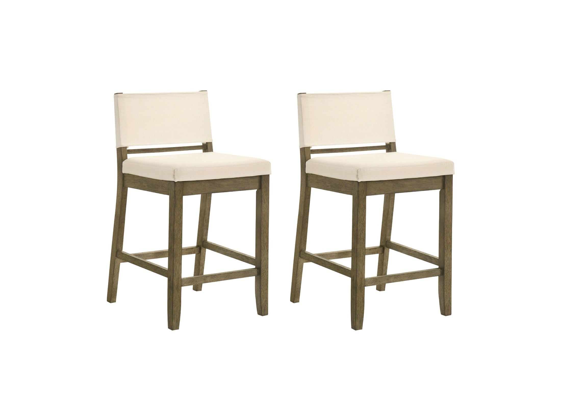 Yaneli - Contemporary Natural Wood Counter Height Kitchen Bar Stool