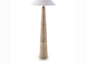 Gasparleigh - Poly Floor Lamp - Brown / Gold Finish