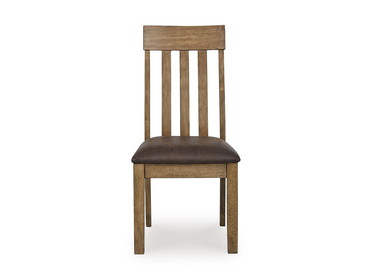 Urbinforte - Dining Upholstered Side Chair (Set of 2) - Light Brown