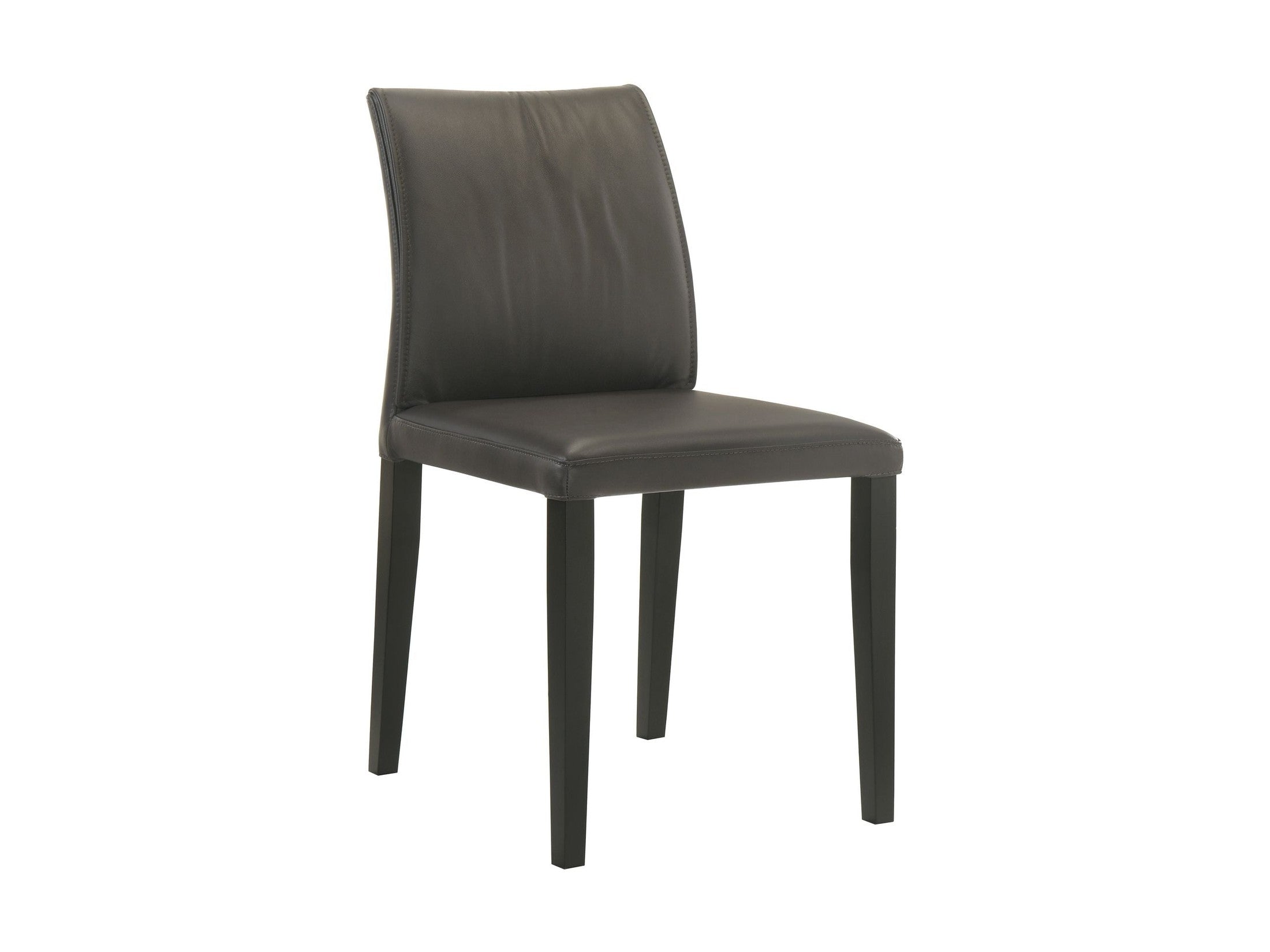 Velena - Full Back Top Grain Leather Upholstered Wood Dining Chairs (Set of 2) - Cola