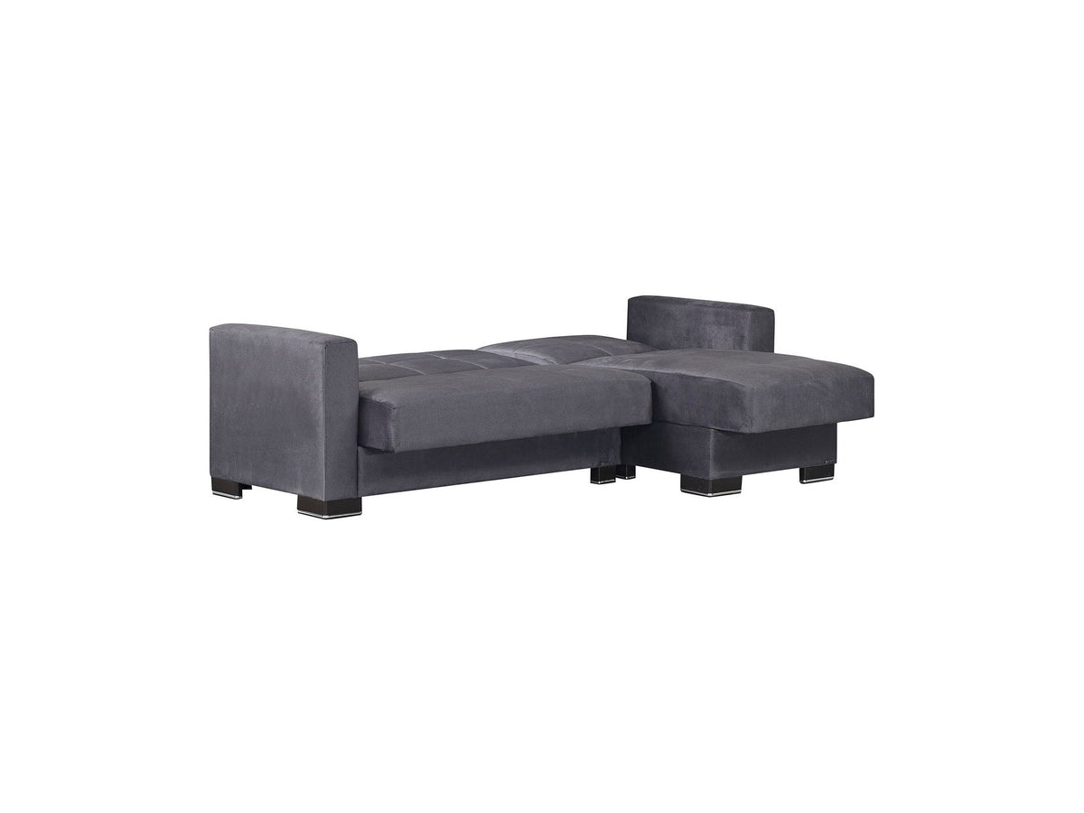 Ottomanson Armada - Upholstered Convertible Chaise Lounge With Storage - Microfiber