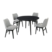 Arcadia And Azalea - Round 5 Piece Dining Set - Gray
