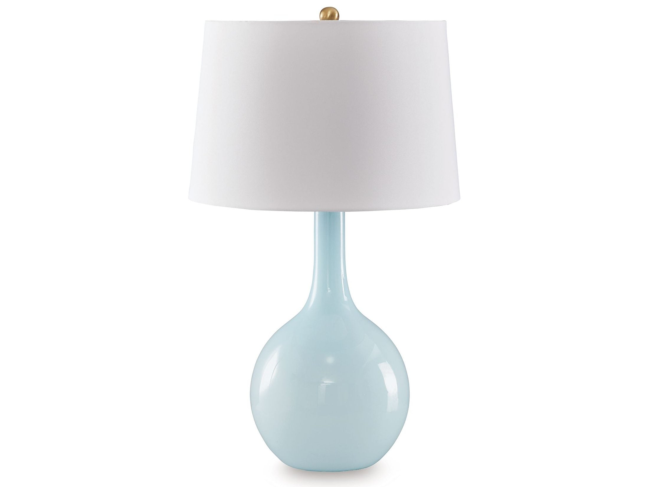 Rylanton - Glass Table Lamp - Aqua