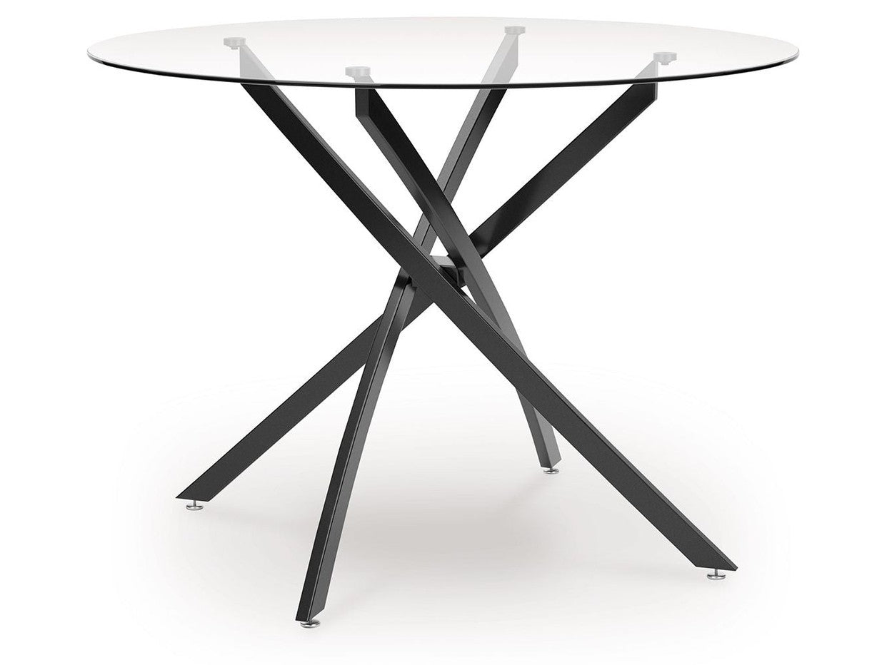 Pharwynn - 5 Pc. - Dining Room Table, 4 Side Chair - Black
