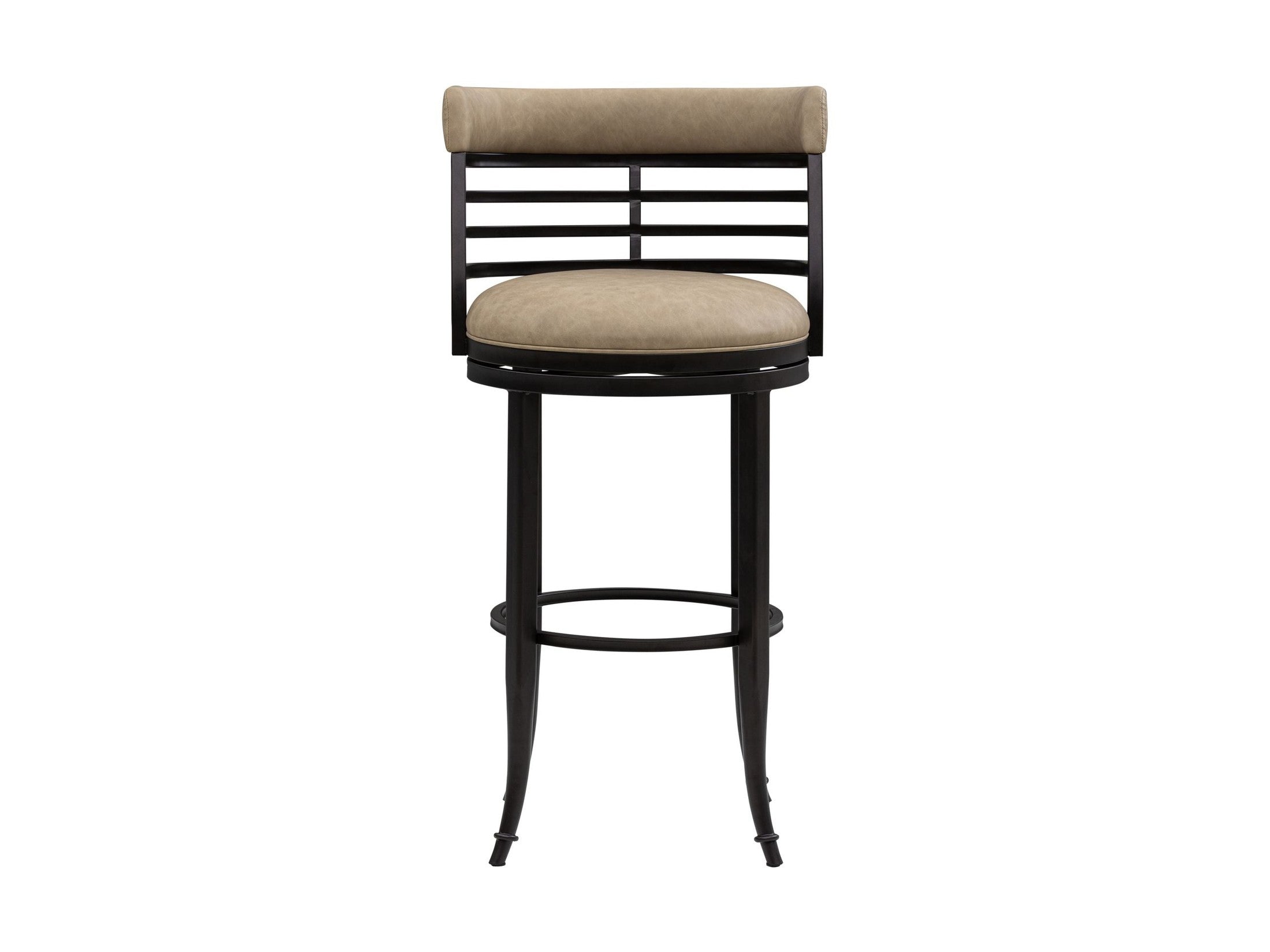 Telia - Upholstered Swivel Bar Height Barstool