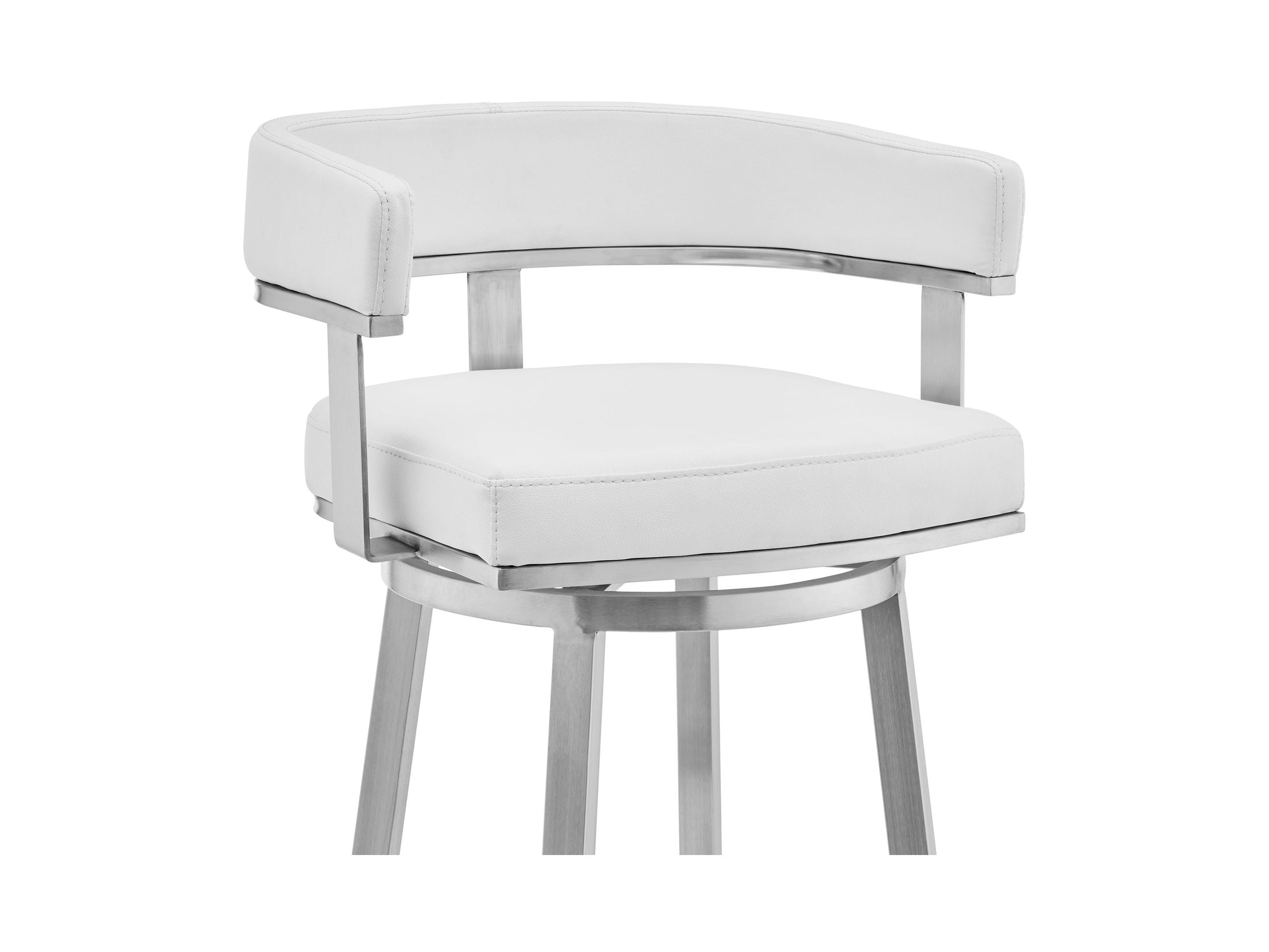 Lorin - Stainless Steel Swivel Bar Stool