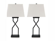 Brookthrone - Metal Table Lamp (Set of 2) - Black