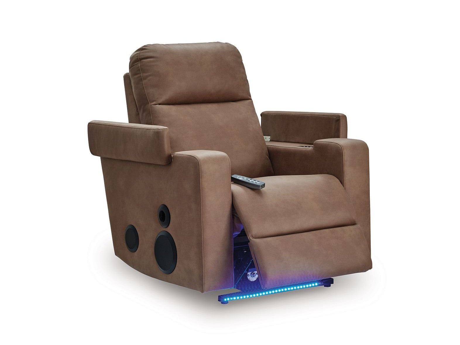 Lorrenton - Glider Power Recliner With Audio System - Caramel