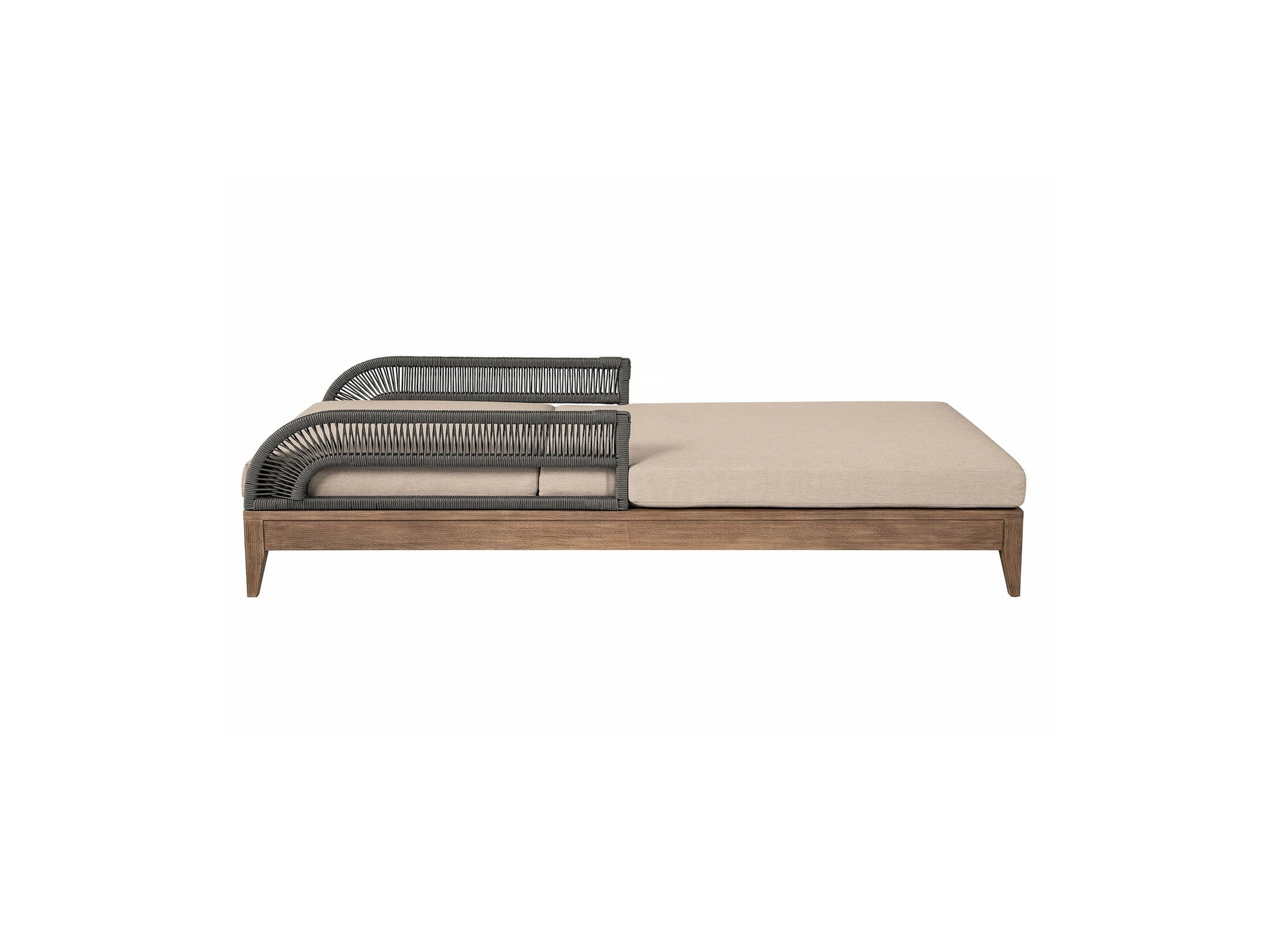 Orbit - Outdoor Patio Chaise Lounge Chair - Weathered Eucalyptus / Taupe