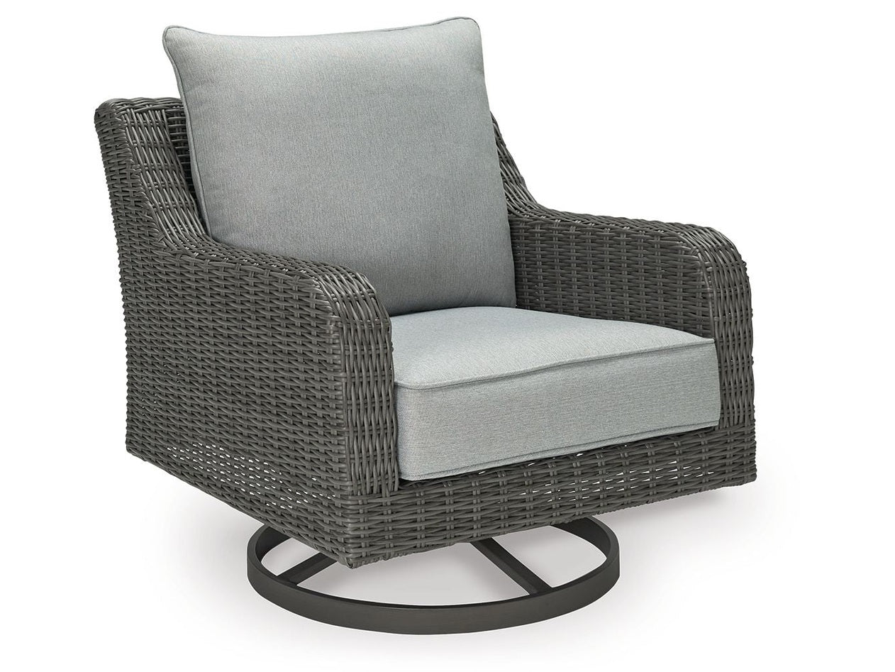 Elite Park - Swivel Lounge w/ Cushion - Gray