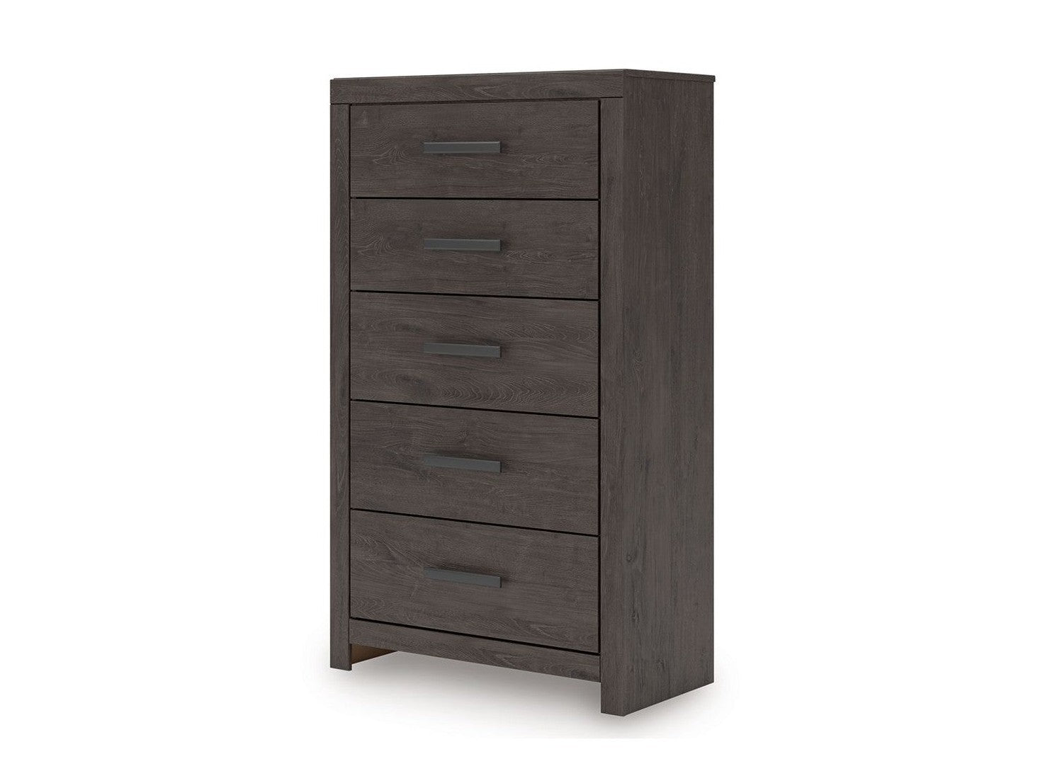 Prendonea - Five Drawer Chest - Charcoal