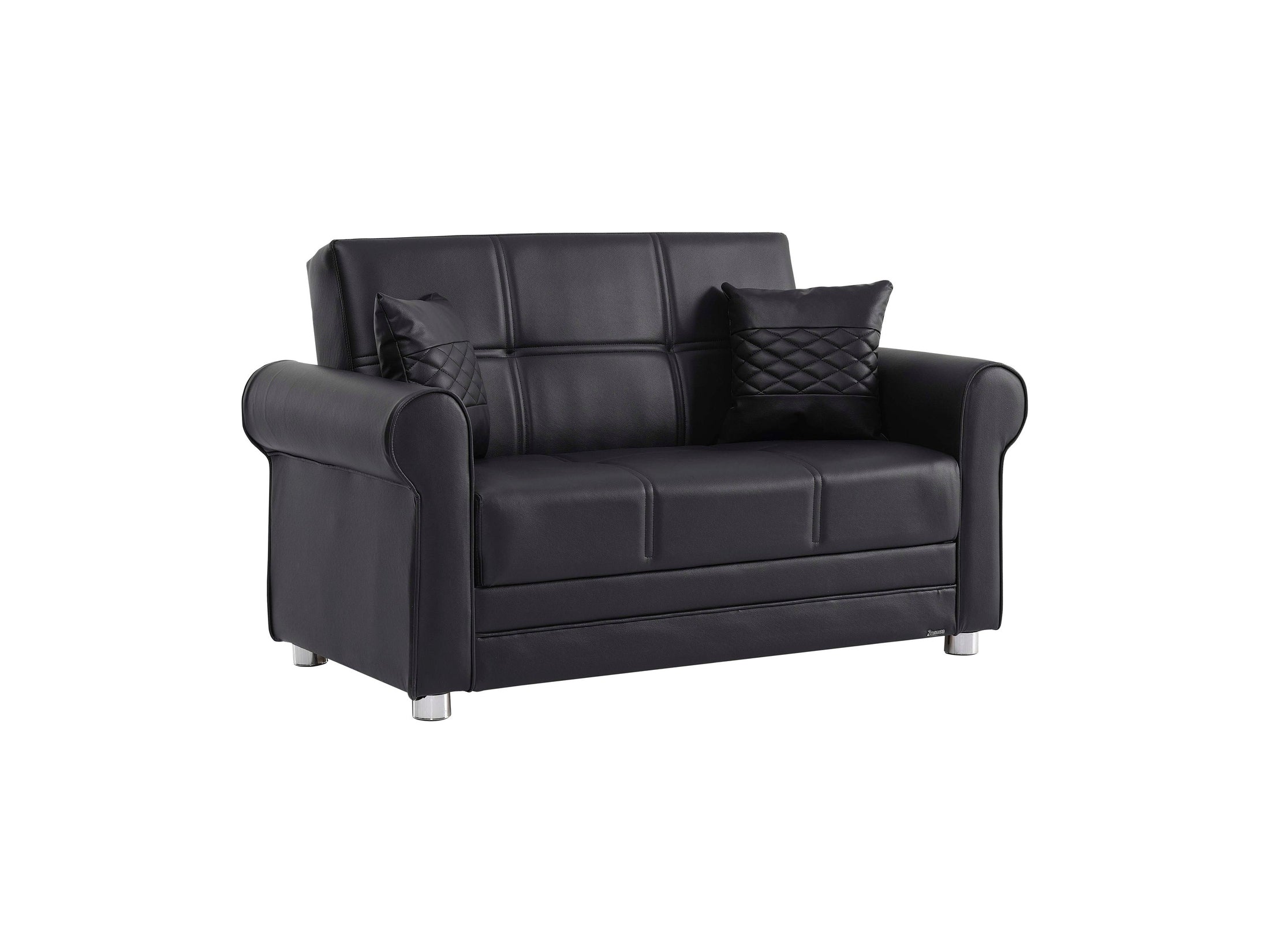 Ottomanson Avalon - Upholstered Convertible Loveseat With Storage