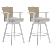 Hazel - Outdoor Patio Swivel Counter Stool Set