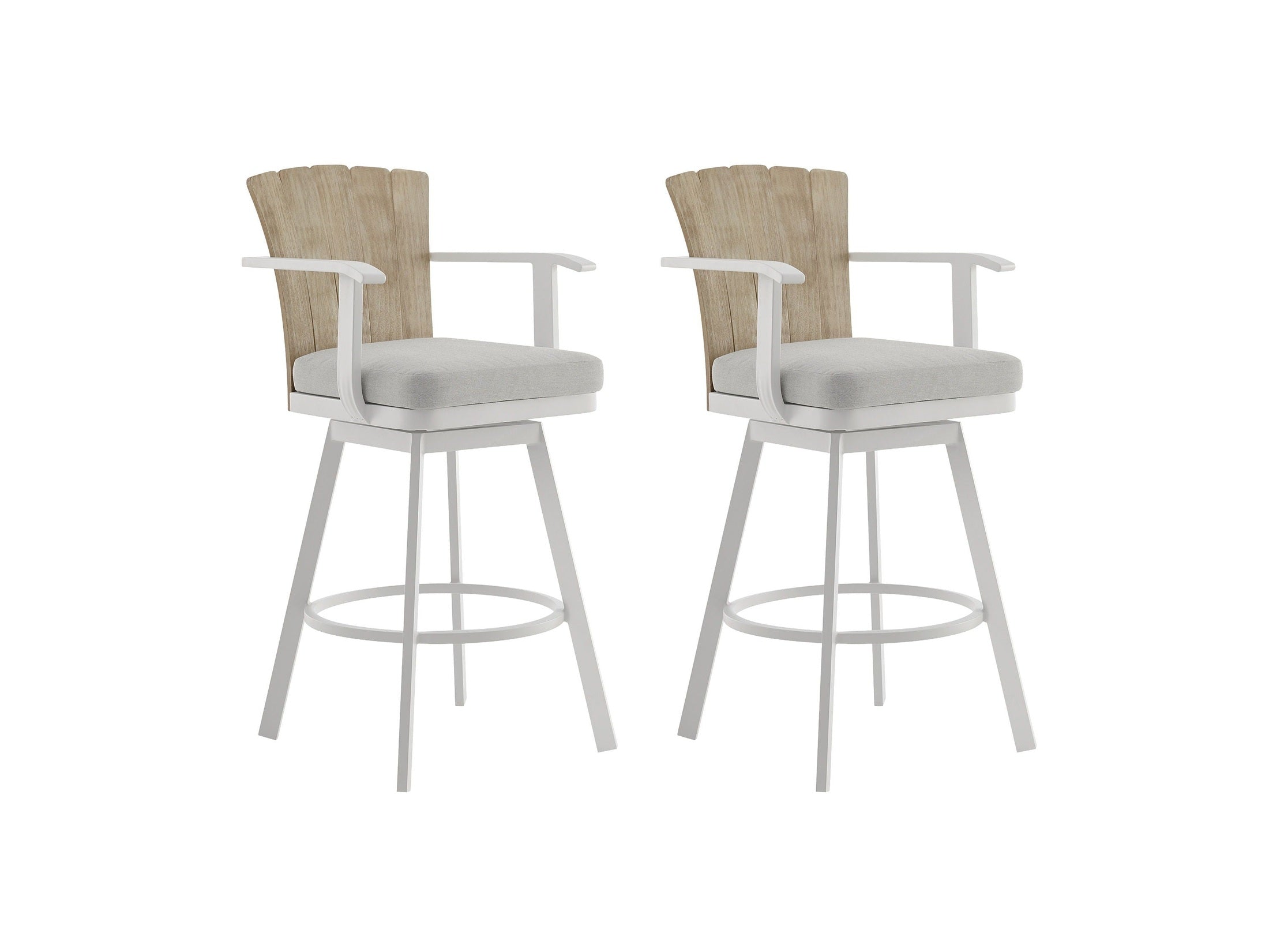 Hazel - Outdoor Patio Swivel Counter Stool Set