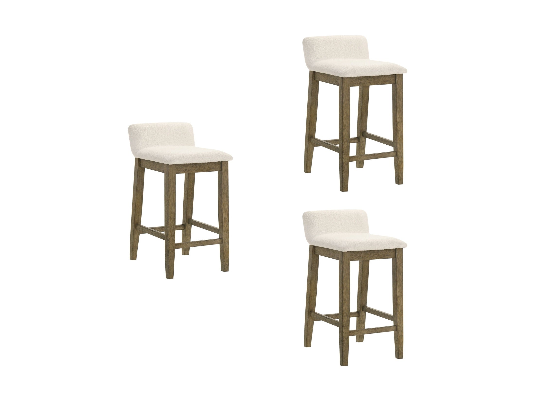 Annikah - Modern Transitional Wood Counter Height Kitchen Bar Stool