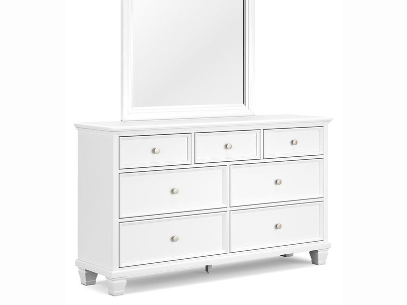 Fortman - Dresser And Mirror - White