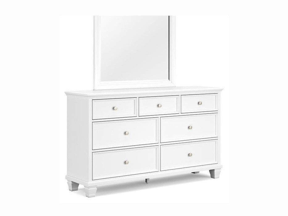 Fortman - Dresser And Mirror - White