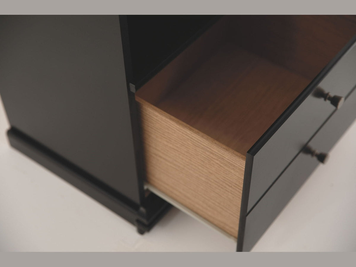 Maribel - One Drawer Night Stand - Black