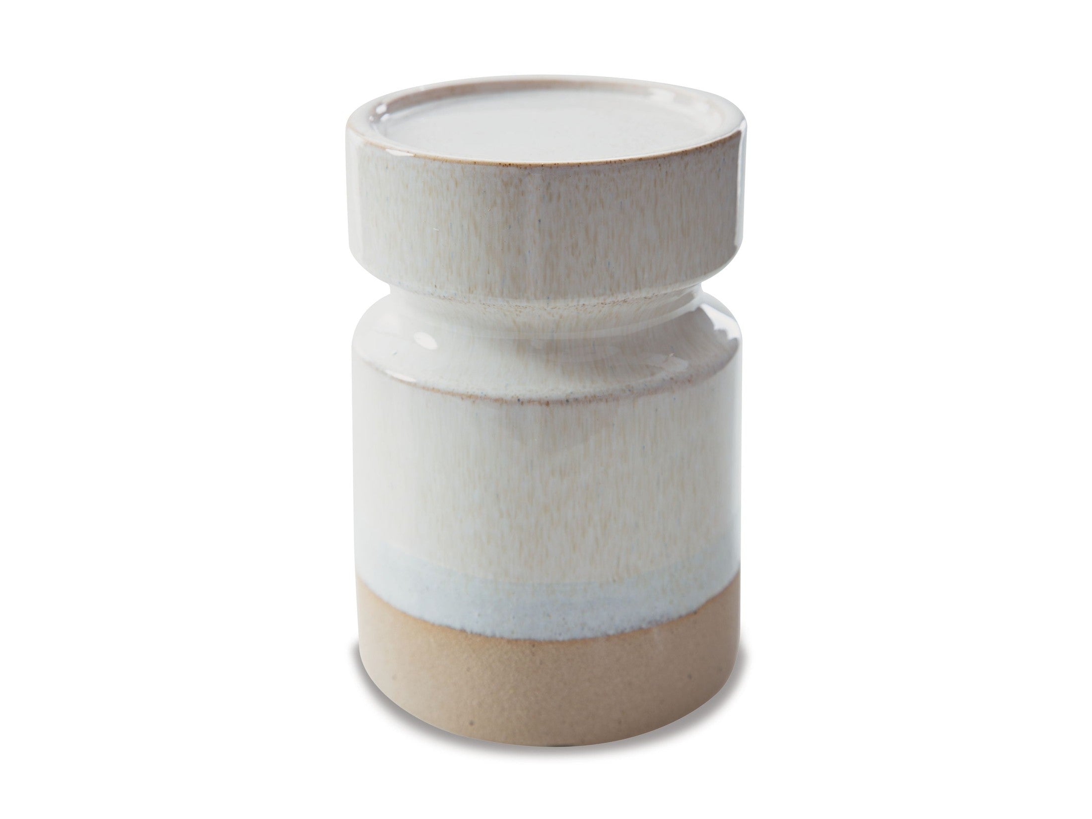 Hurston - Candle Holder Set (Set of 3) - Ivory / Brown