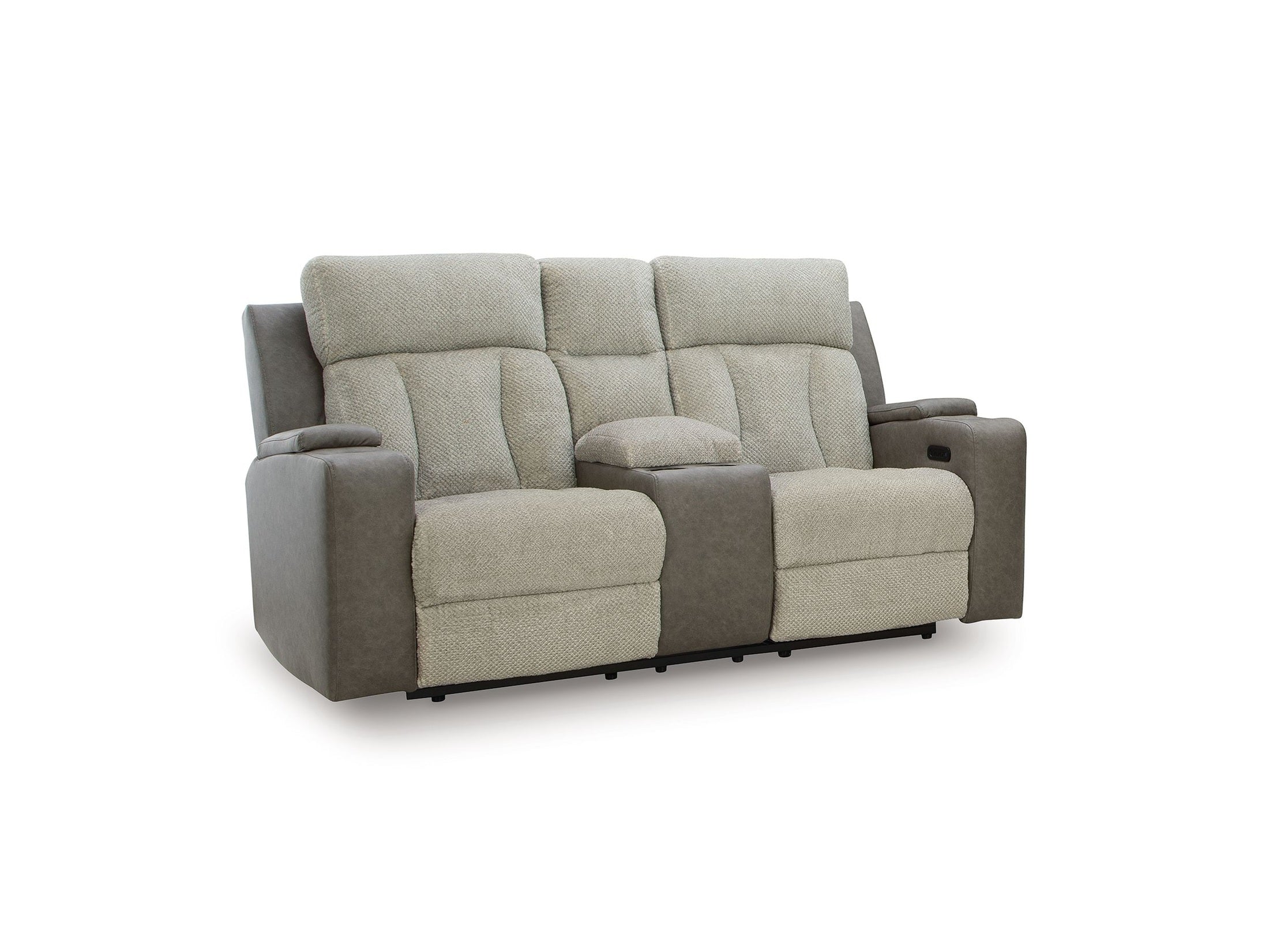 WhipLash - Power Reclining Loveseat With Console / Adj Headrest - Sisal
