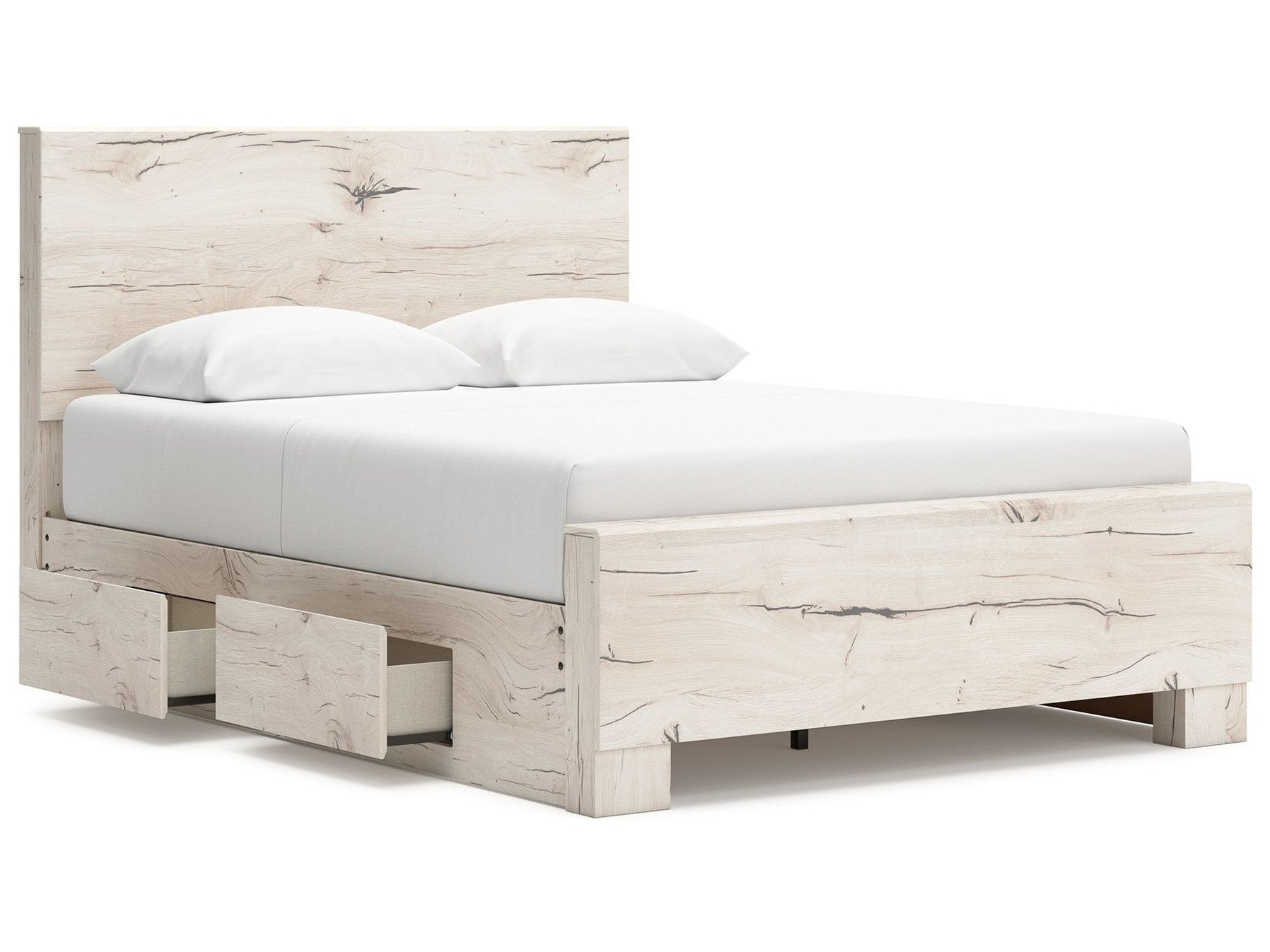 Lawroy - Panel Bed With Storage