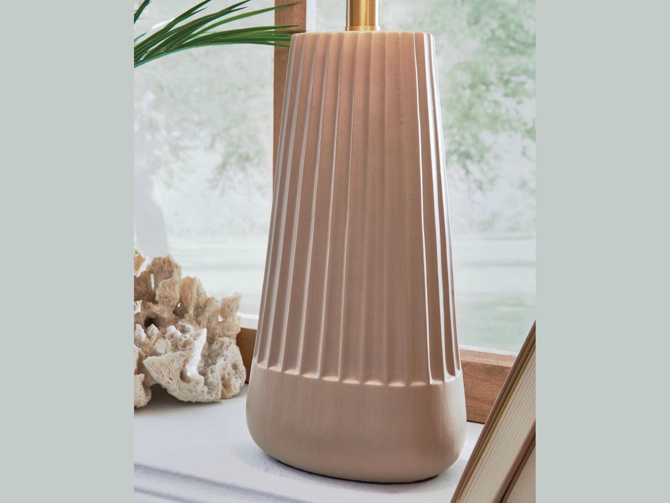 Dellner - Ceramic Table Lamp - Mocha