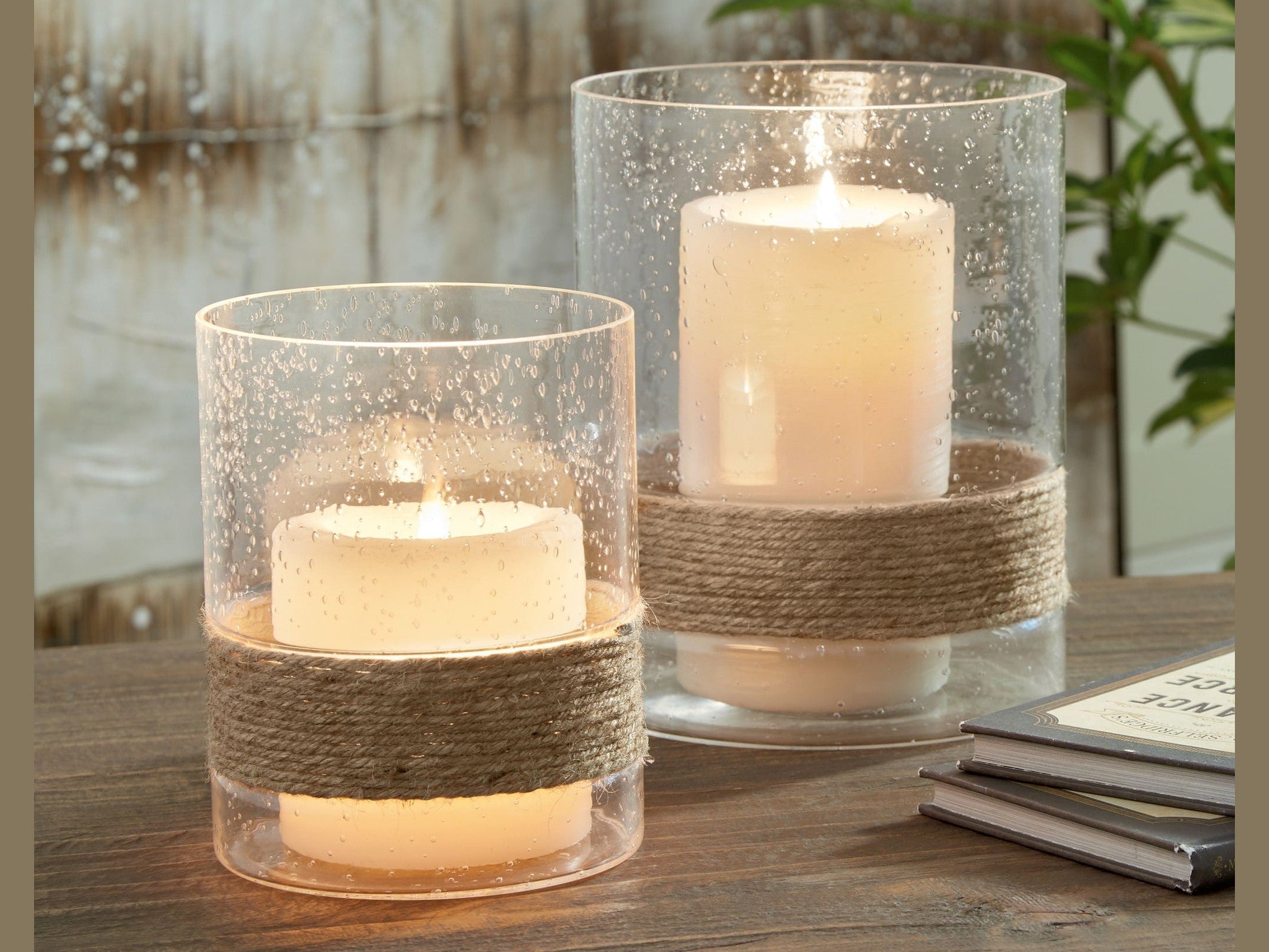 Eudocia - Candle Holder Set (Set of 2) - Clear