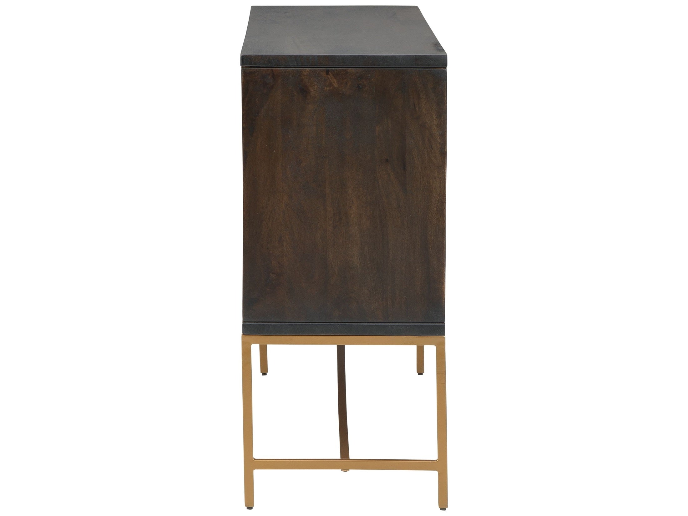 Elinmore - Accent Cabinet - Brown / Gold Finish