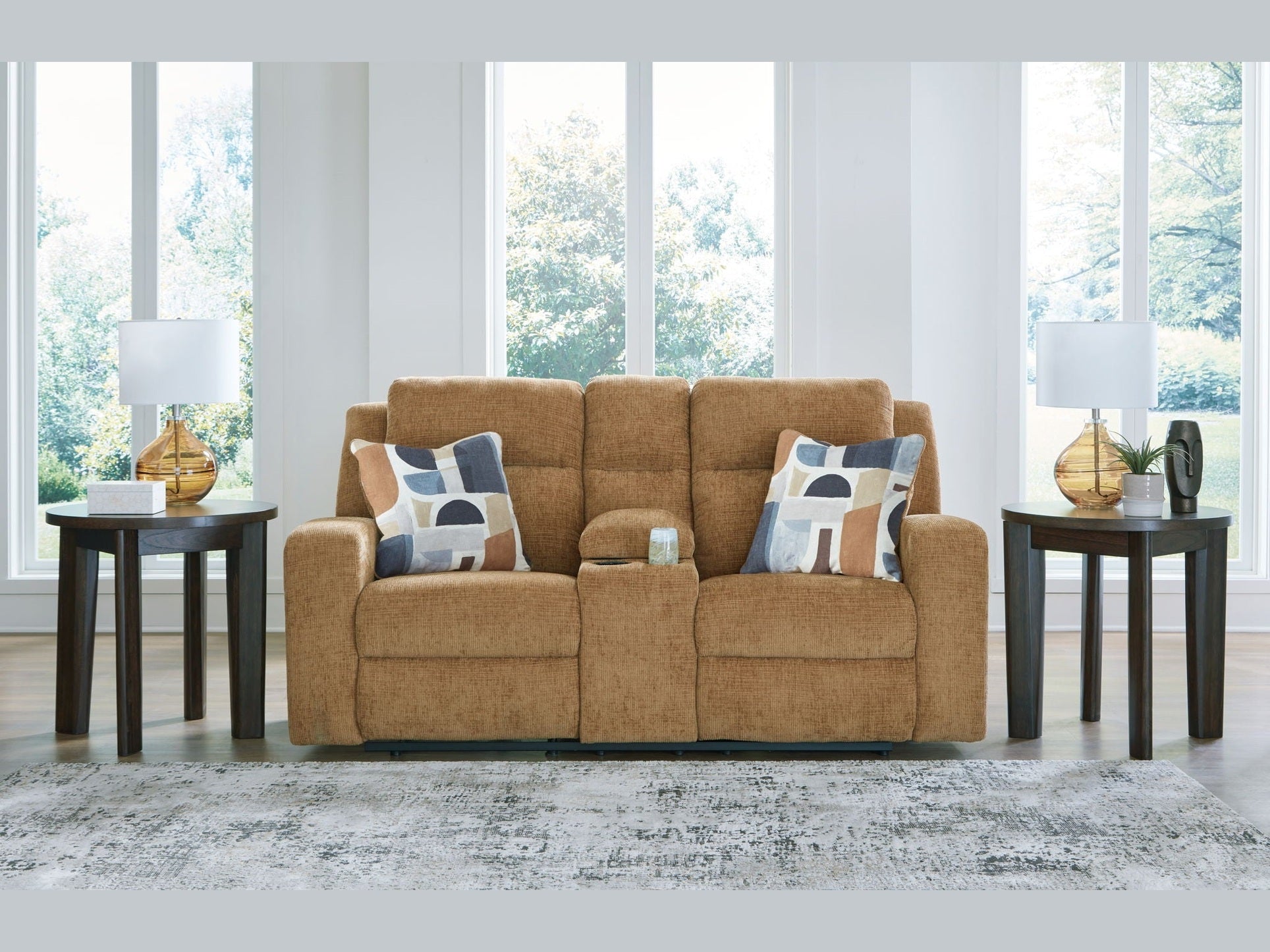 Kanlow - Dbl Reclining Loveseat With Console