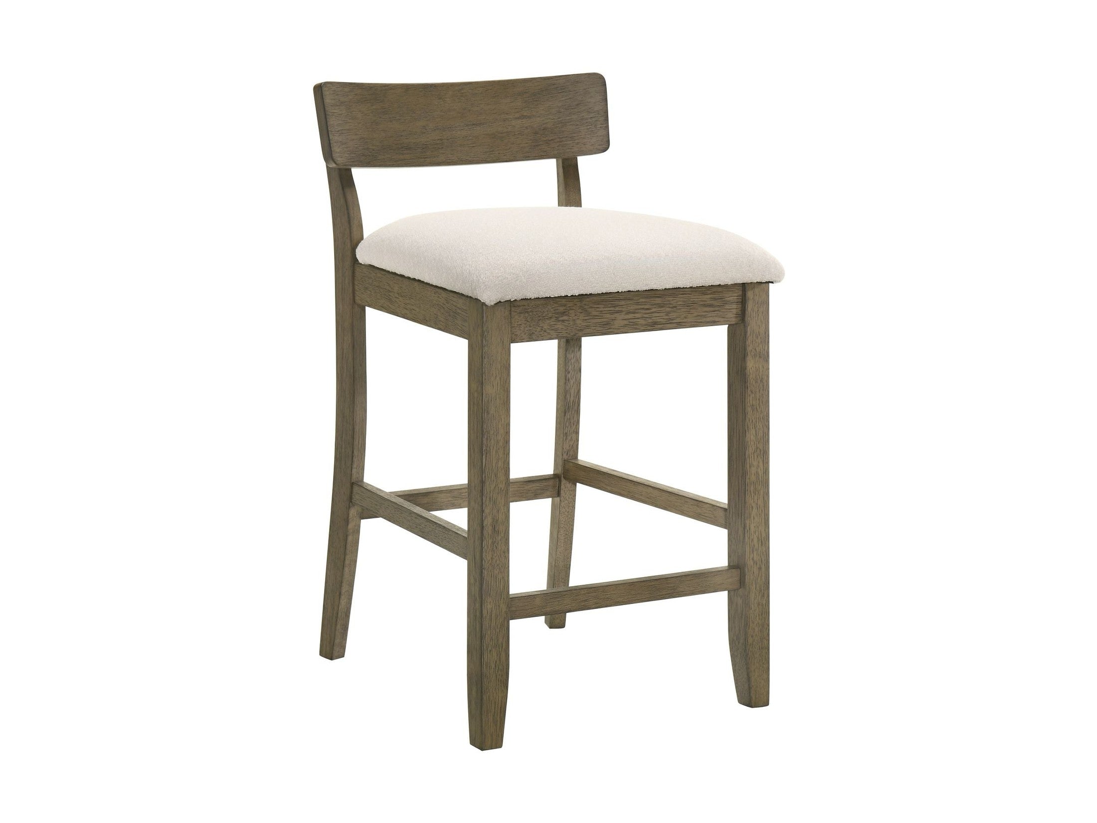 Merie - Modern Transitional Wood Counter Height Kitchen Bar Stool