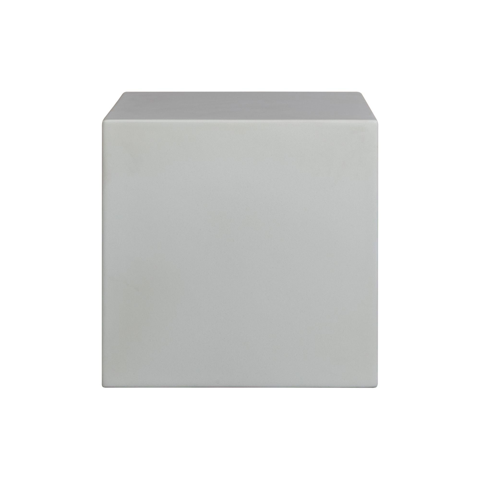 Minerra - Indoor Outdoor Side Table - White Concrete Finish