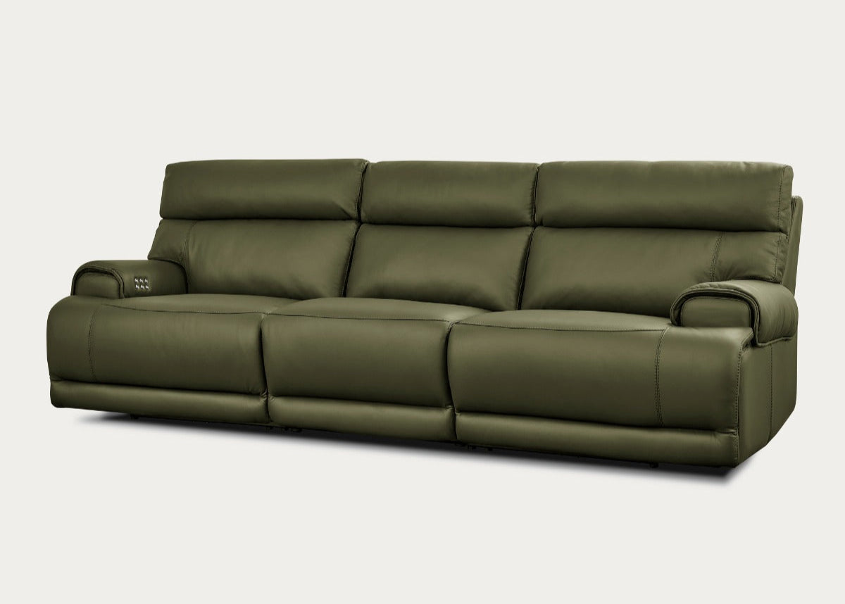 Baron Leather Sofa with Recliners
