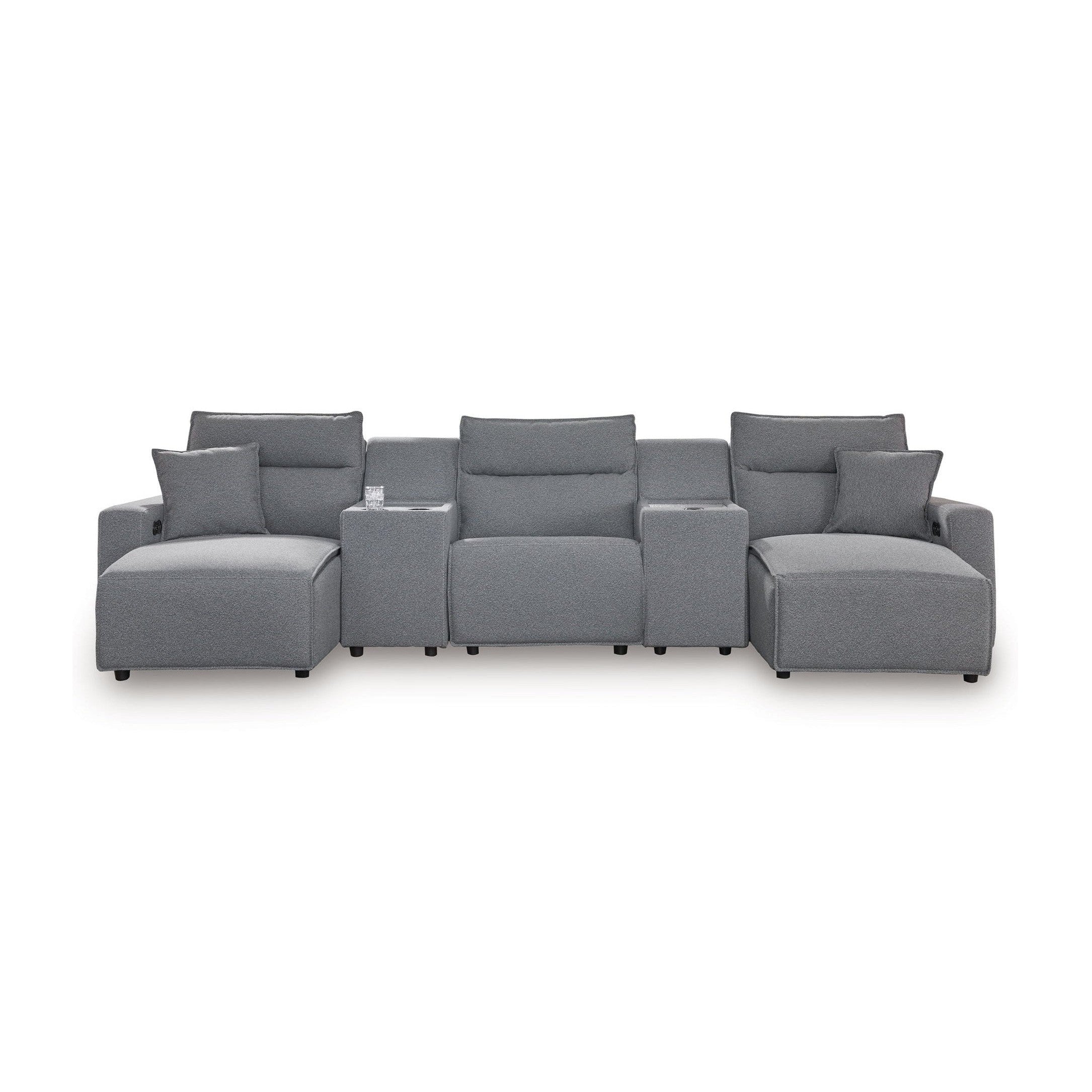 Modmax II - Reclining Sectional - Salt And Pepper