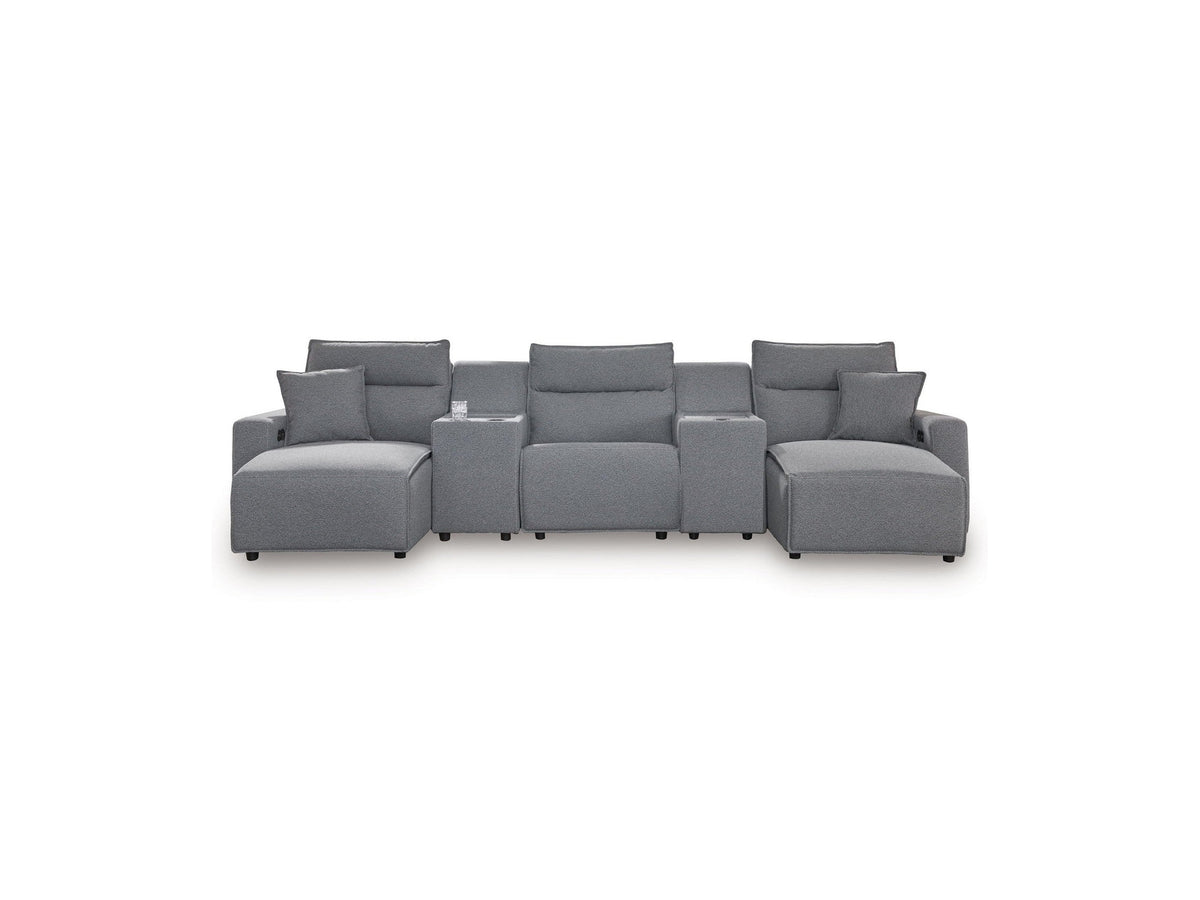 Modmax II - Reclining Sectional - Salt And Pepper