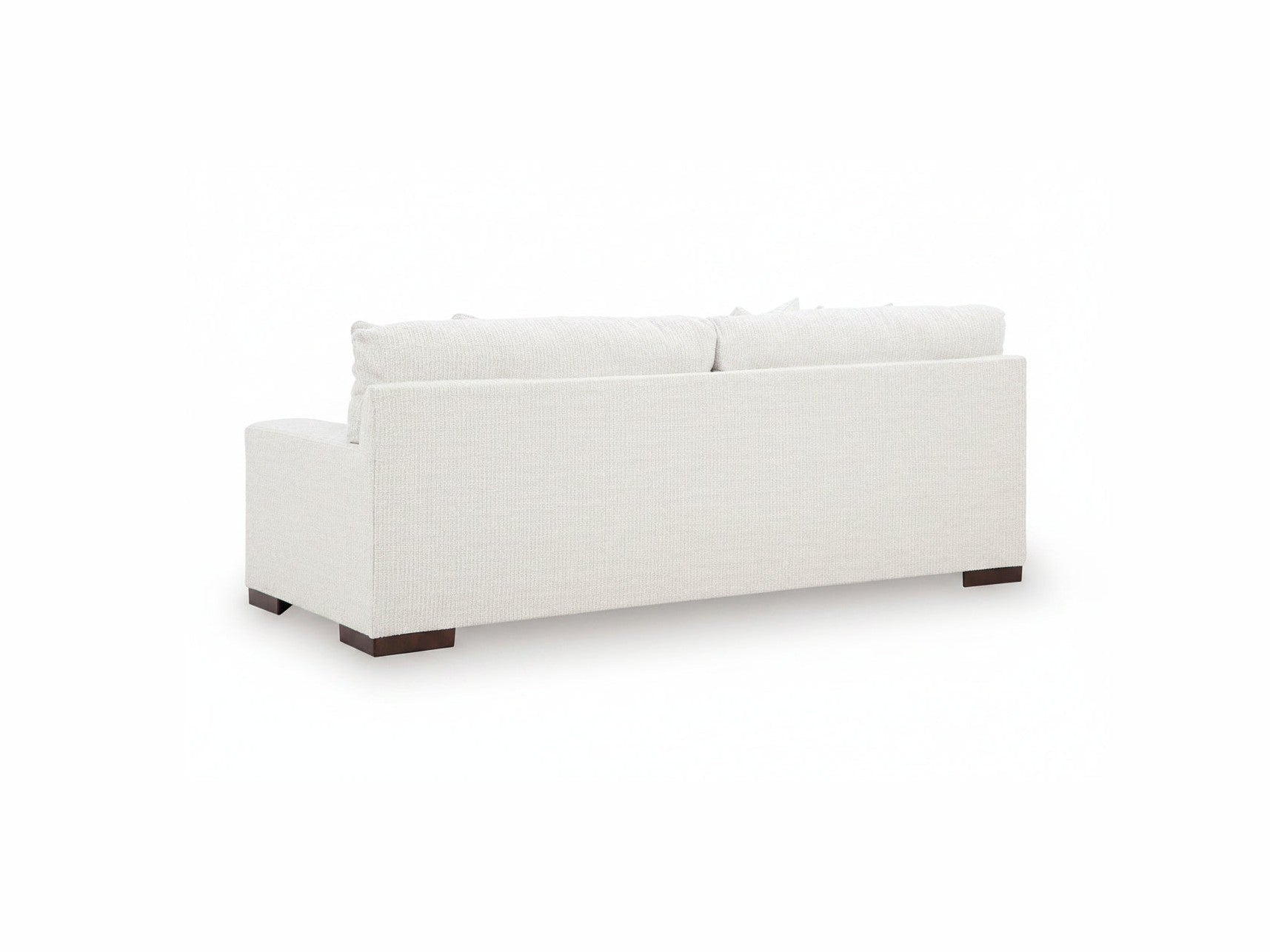 White Heartside sofa with wooden legs on a white background.
