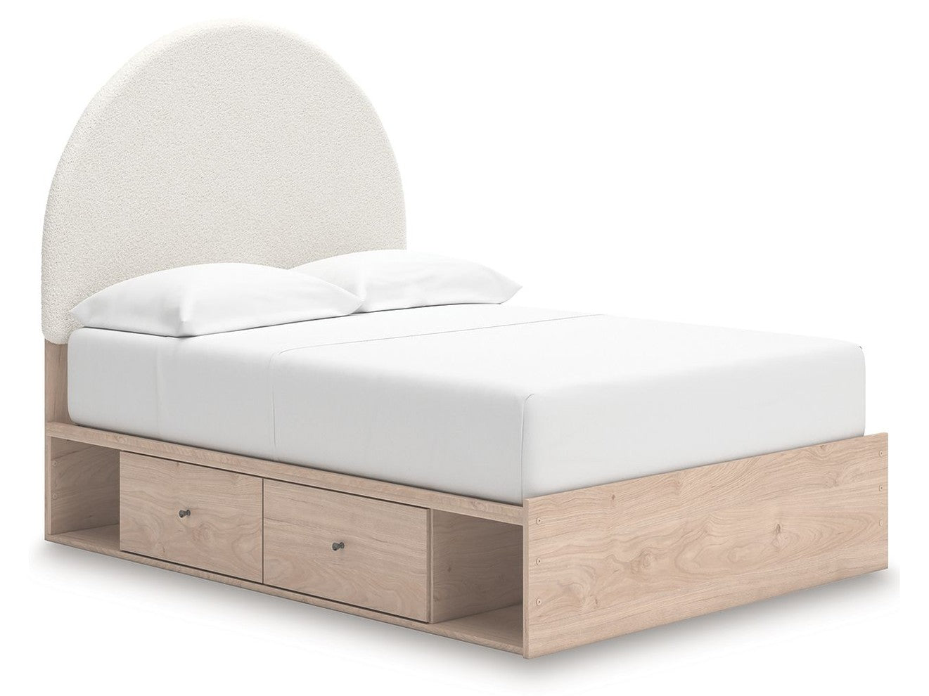 Shapella - Upholstered Panel Storage Bed
