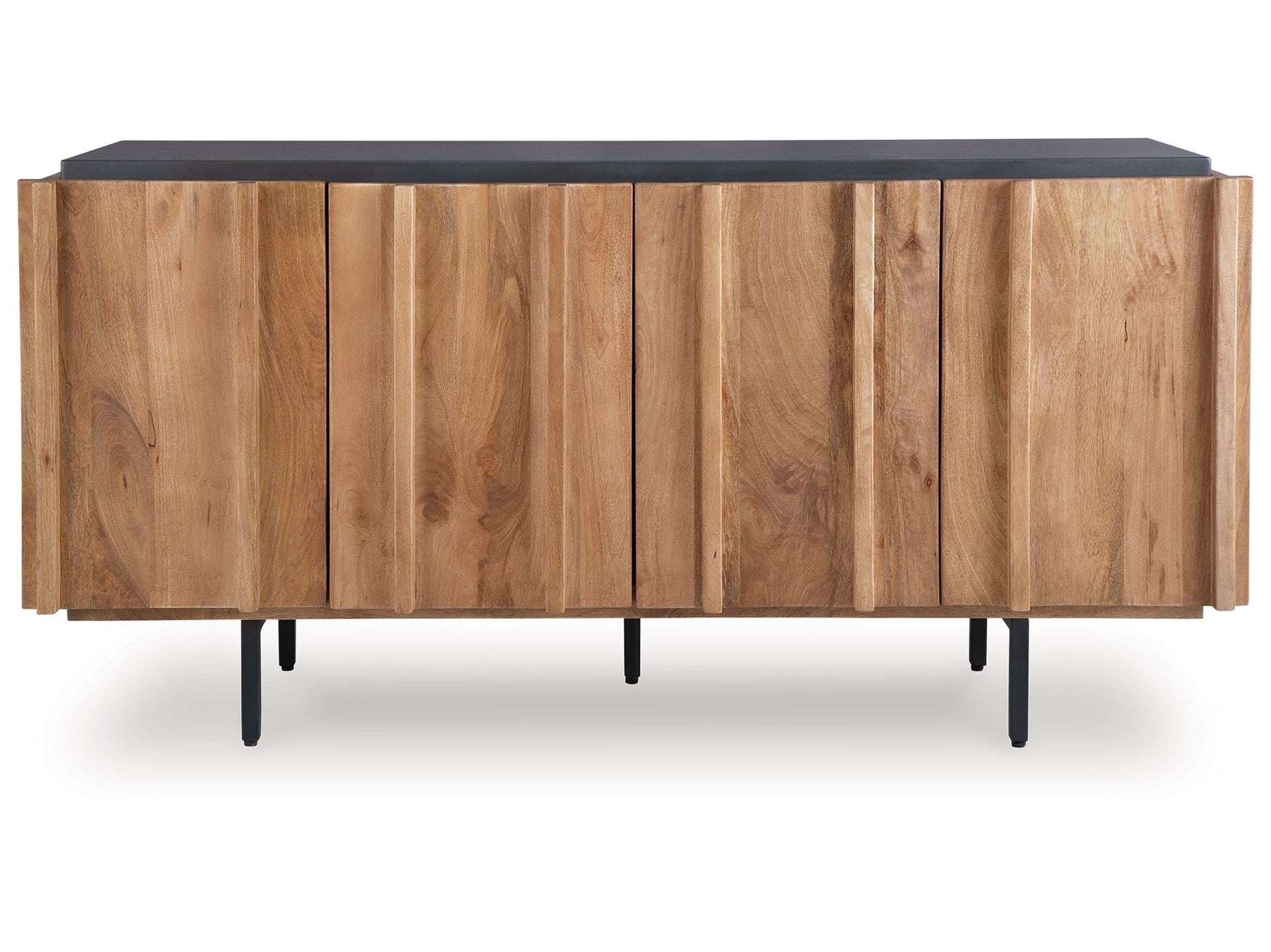 Quintavious - Accent Cabinet - Brown / Charcoal