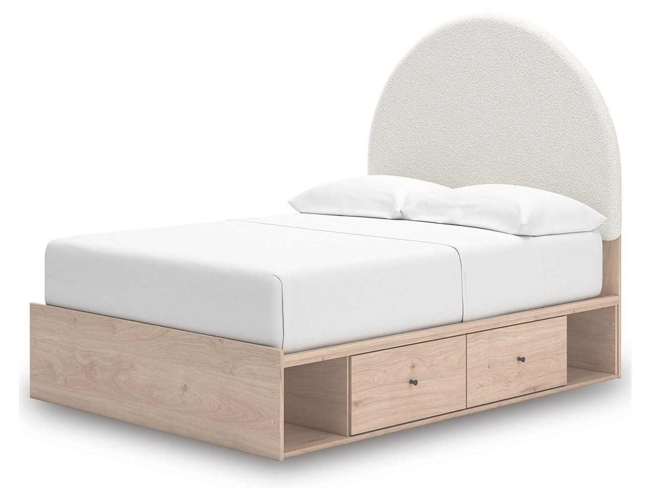 Shapella - Upholstered Panel Storage Bed