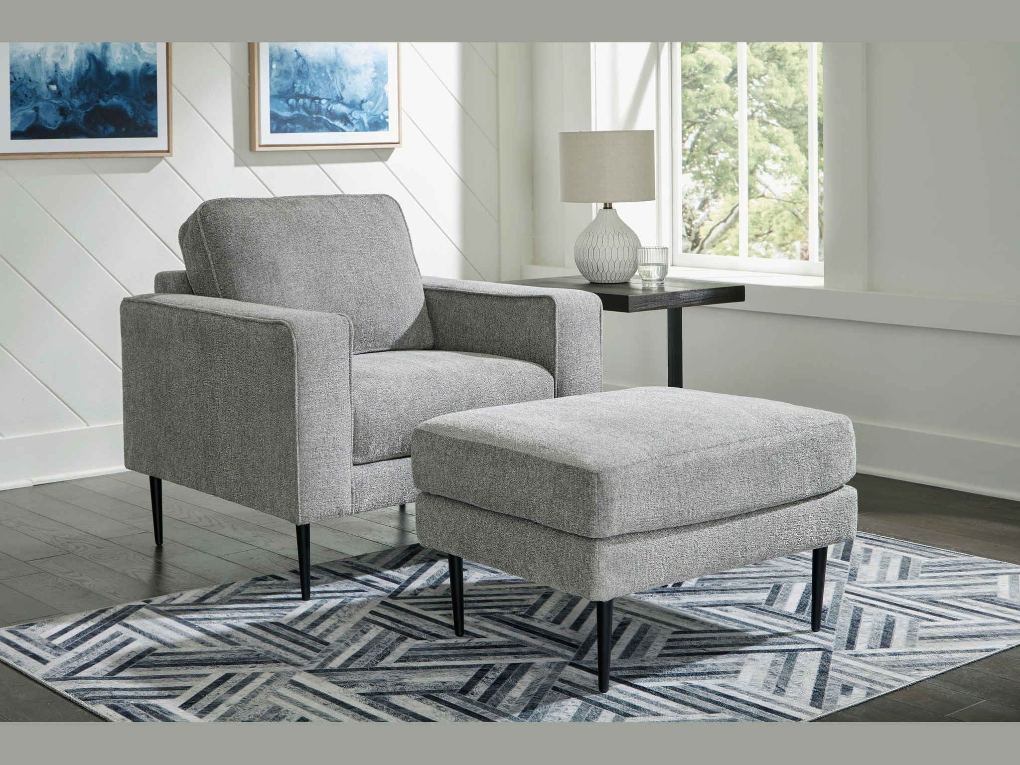Hazela - Chair, Ottoman