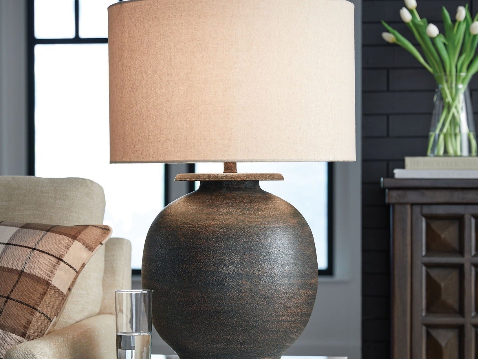 Carlenbury - Metal Table Lamp - Antique Brown