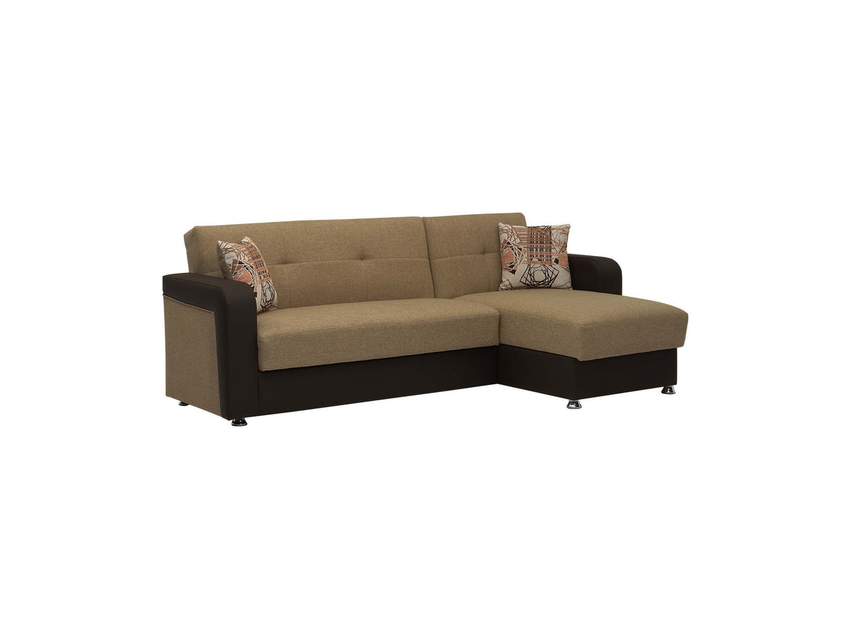 Ottomanson Harmony - Upholstered Convertible Chaise Lounge With Storage