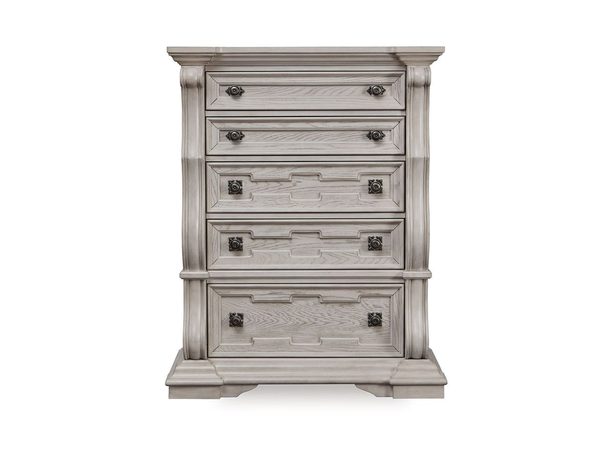Bruchandi - Five Drawer Chest - Antique White