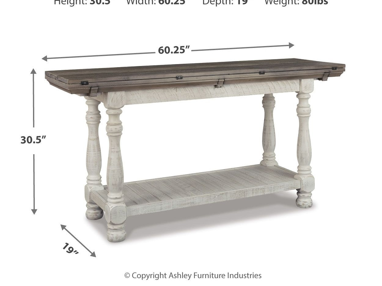 Havalance - Flip Top Sofa Table - Gray / White