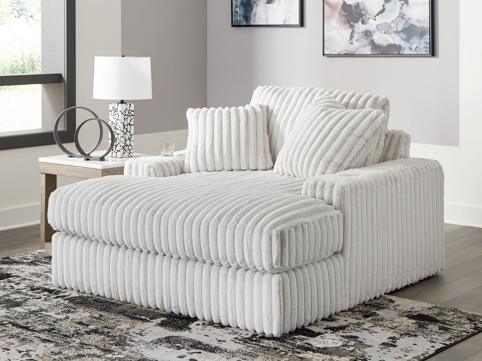 Stupendous - Oversized Chaise - Alloy