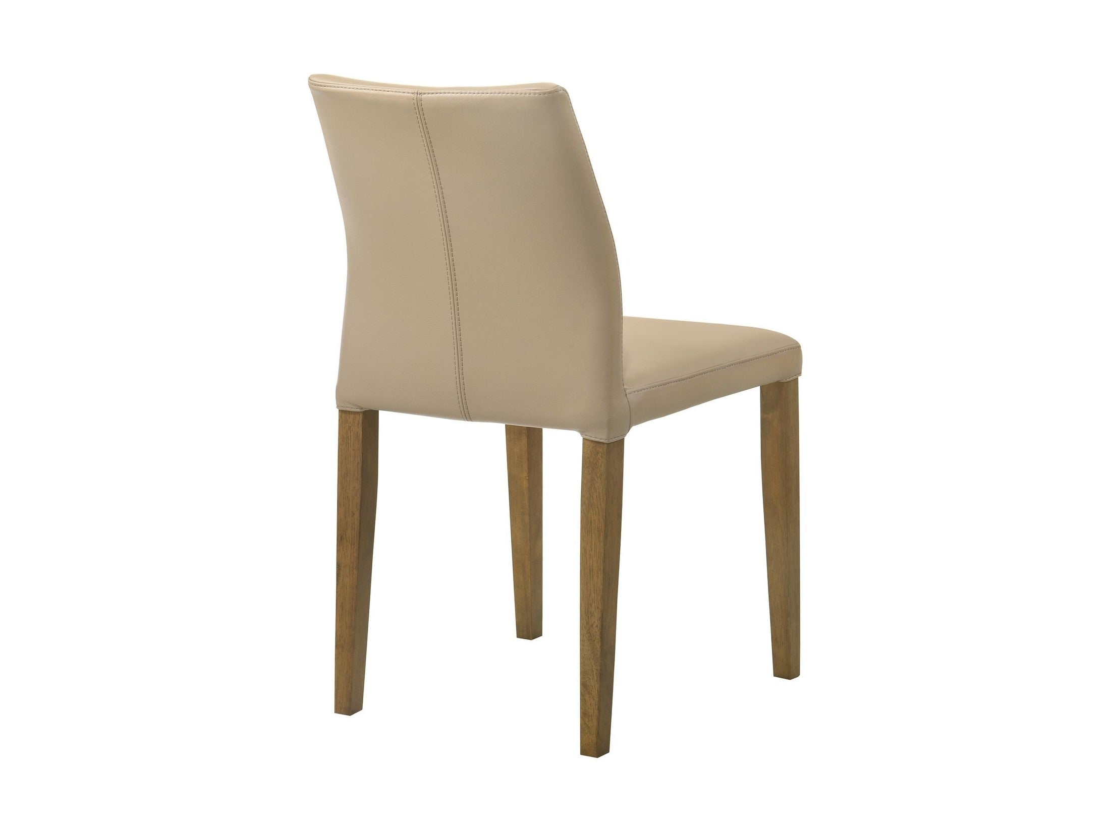 Elyza - Full Back Top Grain Leather Upholstered Wood Dining Chairs (Set of 2)